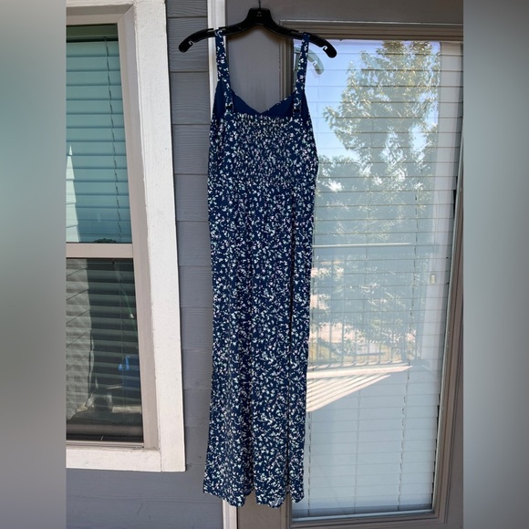 41 HAWTHORN MAXI WOMEN'S DRESS BLUE GREEN WITH POCKETS NWT - Picture 2 of 5